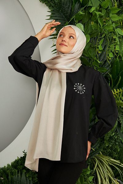 Şehr-i Şal İstanbul SakaFashion Idol Jan Jan Shawl - CREAM