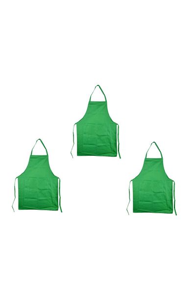 Reynes 3 Pieces of Kitchen Apron Green