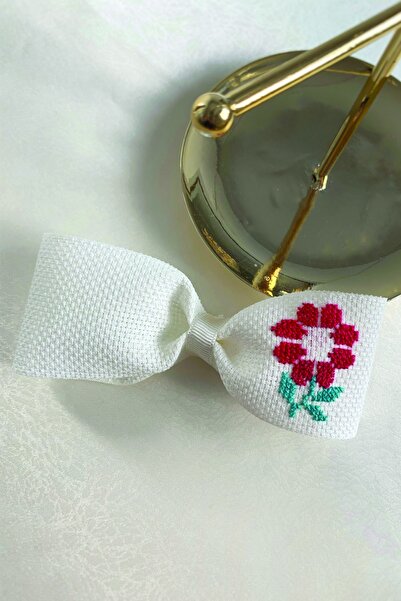 ToffyStore Big Daisy Embroidered Bow Buckle