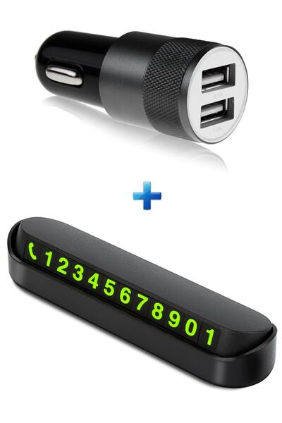 NOYİSKA Tüm Araçlara Uyumlu Araba Numaratör Numaralık Parktel Oto Çakmaklık Ş...