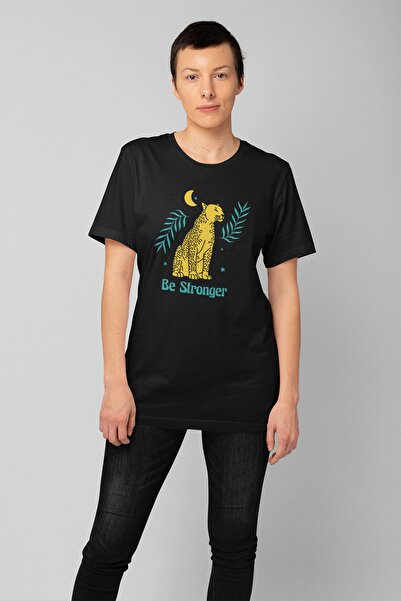 ErTaPassage Μαύρο γυναικείο μπλουζάκι με τύπωμα - Be Stronger T1344406