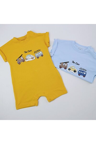 Babydola Car Erkek Bebek Penye Tulum