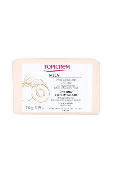 Topicrem صابون مقشر موحد من ميلا 150 جرام
