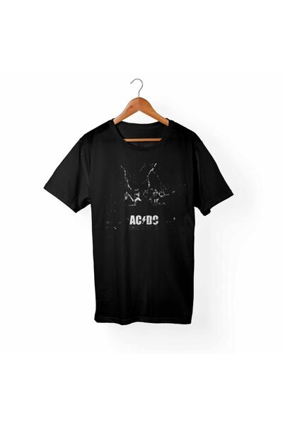 Alfa Tshirt Μαύρο μπλουζάκι Ac Dc για παιδιά