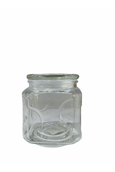 Kosova Glass Jar with Lid 15cm Glass-552