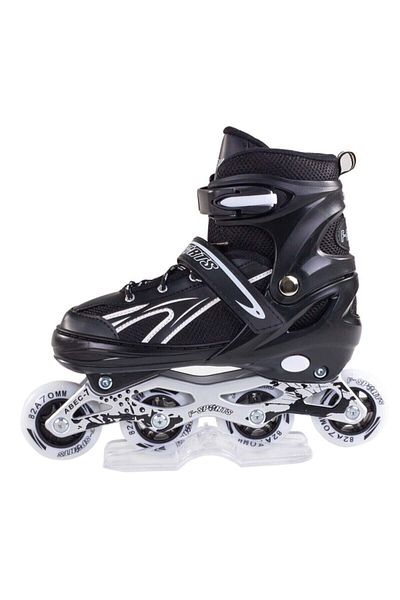 F-Sports Illuminated Adjustable Silicone Wheel Metal Body Skate