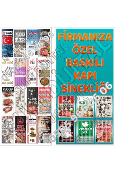 SUFİ Mağaza Tipi Baskılı Branda Kapı Sinekliği 100x200 Cm