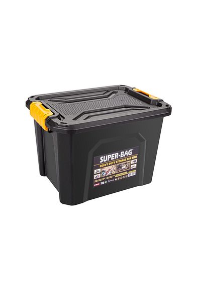 Süper Bag Storage Box on Wheel 18 Lt Asr-4034 Medium Size Storage Box with Lock Mechanism