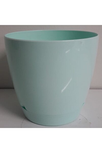 Begonya Saksı 0,90 Litre No 1 Yeşil Renkde Özel Drenajlı