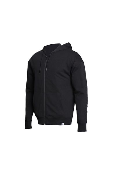 hummel Ανδρικό casual μπουφάν Hmlrick Zip Hoodie 921319 -2001 Μαύρο