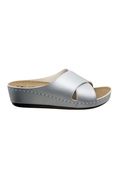 solariz Silver Comfortable Anatomical Slippers