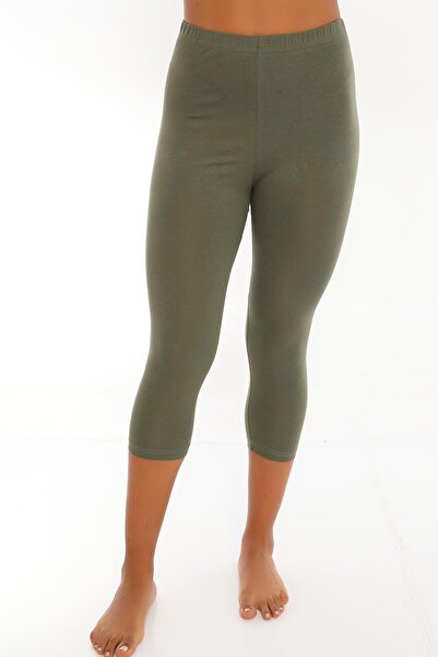 SEBOTEKS Ψηλόμεσο χτενισμένο βαμβακερό Lycra Capri κολάν