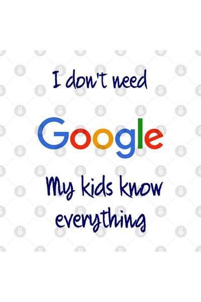 Pixxa لا أحتاج إلى كوب Google My Kids Know Everything