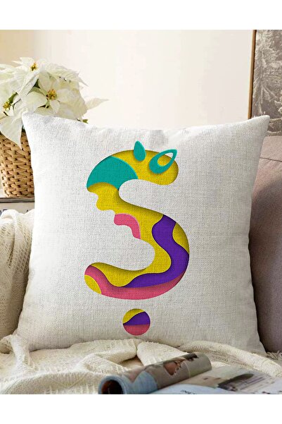 Realhomes Κάλυμμα μαξιλαριού ριχτάρι ριχτάρι με ψηφιακή εκτύπωση Raschel σε λ...