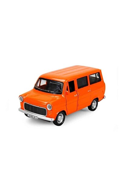 Birlik Oyuncak Pull Drop Classic Metal Minibus Toy Car Die Cast (Orange)