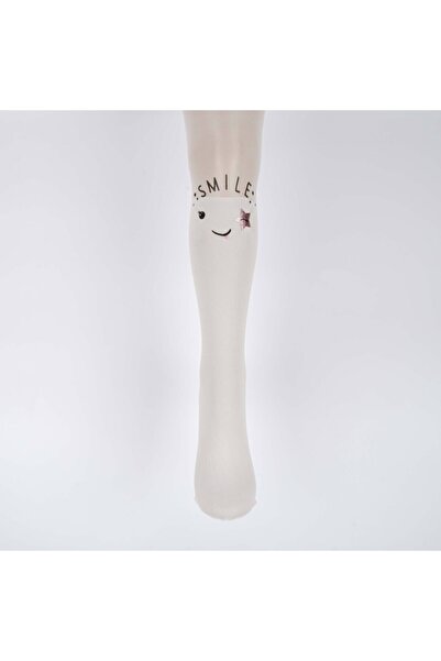 Katamino Smile Baskılı Ince Külotlu Çorap