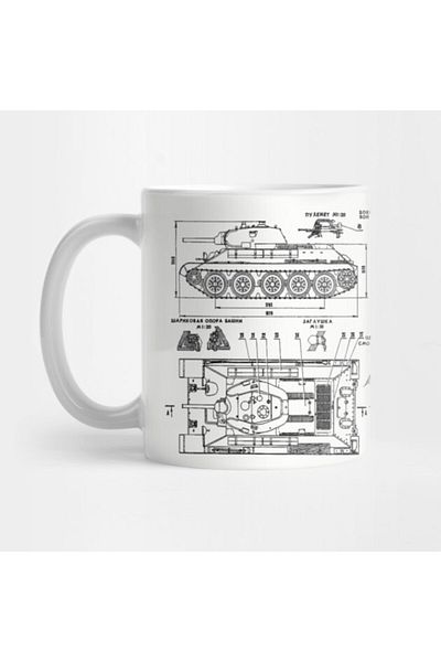 Pixxa كوب T34 Tank Schematics