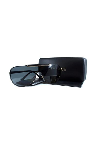 Versace 2140 1002/87 40 Men's Black Drop Frame Sunglasses