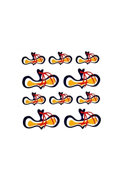 CMS OTO AKSESUAR Plaka Sticker - Nazar Boncuğu Plaka Sticker 10 Parça