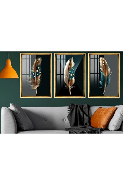 cercevehome Çerçeveli Wild Goose Feathers Tablo Seti
