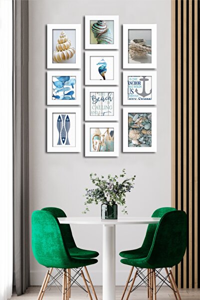 Cadran 10 Parçalı Çerçeve Görünümlü Mdf Tablo Seti Flm156