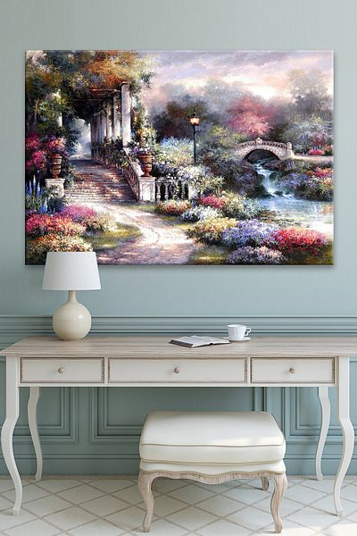 Morfil Sanat Atölyesi Πίνακας σε καμβά Paradise Life Nature Story