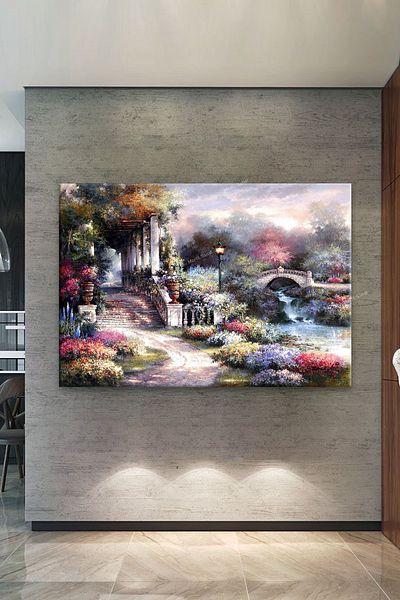 Morfil Sanat Atölyesi Πίνακας σε καμβά Paradise Life Nature Story