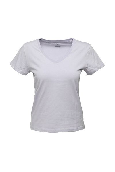 lumberjack CT130 TRIOU DE BAZĂ GĂTUL în V Liliac Tricou pentru femei100581836