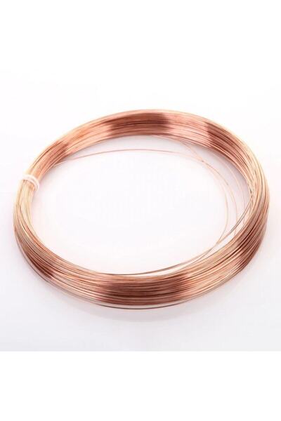 Hdg Çıplak Bakır Tel 1 mm Çap - 5 mt Uzunluk - Kaplamasız Bakır Tel