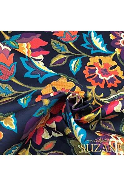 SUZANİ Koyu Zemin Üzeri Goblen Desenli Kumaş Kms-0100