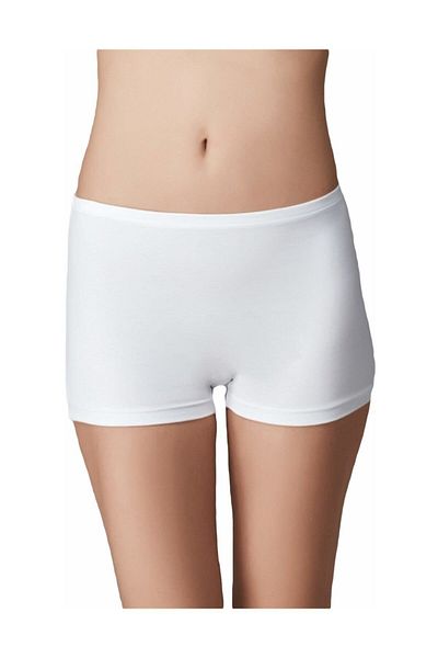 by HW Γυναικεία Λευκά Σλιπ Μπαμπού Boxer 2 Πακέτο