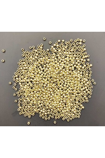 yiğit aksesuar 100 Adet Gold Yuvarlak Takı Yapım Ara Aparatı 3 Mm