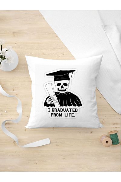 Panorama Ajans Fun I Graduat From Life Σχεδιασμός Μαξιλαροθήκη