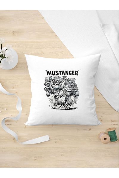 Panorama Ajans Mustanger Custom Design Μαξιλαροθήκη Ειδική για τους λάτρεις του αυτοκινήτου