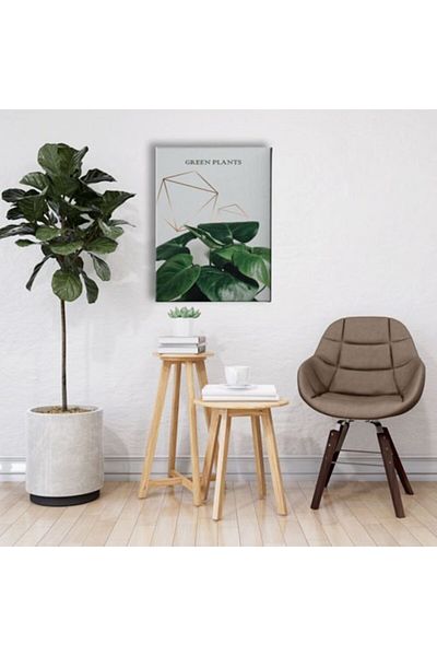 Desenlio Green Plants Canvas Painting