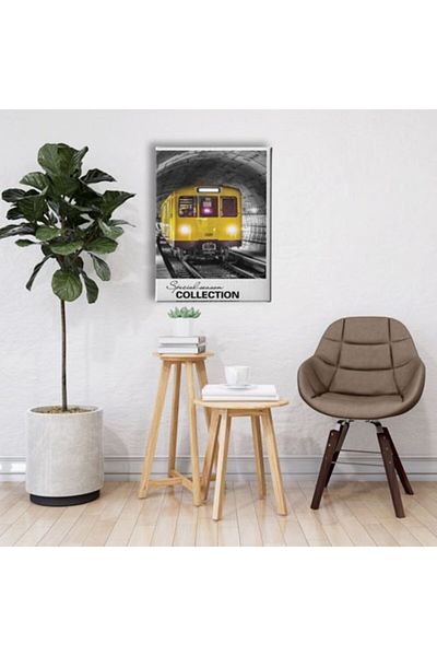 Desenlio Train Canvas Painting
