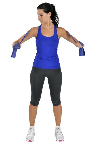 Genel Markalar Mavi 1,5 M Pilates Bandı Egzersiz Kas Vücut Geliştirme Bantı E...
