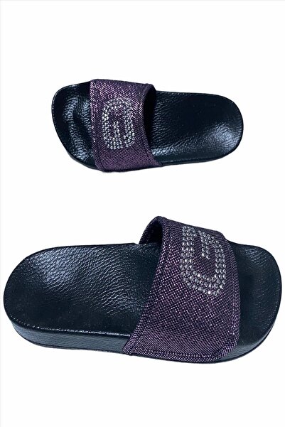 GEZER Papuci anti-alunecare pentru fete, cu paiete strălucitoare, pentru piscină, baie, plajă și zilnic