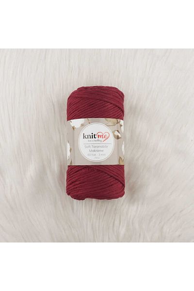 knitme Knit Me Soft Τακτοποιημένο Μακραμέ Νήμα 60 Στρώσεων 3 Mm.250 Gr. 501