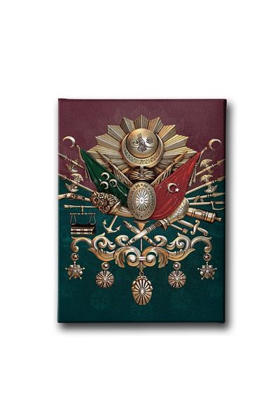 Desenlio Ottoman State Coat of Arms Canvas Painting