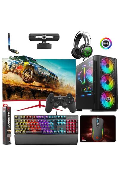 Zeiron Arx60 Ryzen 5 3600 16gb 240gb Ssd 1tb Hdd Rx550 24" Oyuncu Bilgisayarı