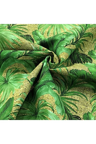 SUZANİ Çuval Zemin Tropikal Yapraklı Kumaş Kms-0179