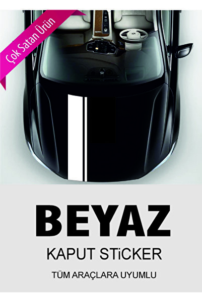 Avery Dennison Ön Kaput Sticker Beyaz