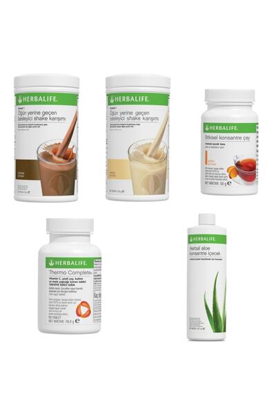 Herbalife Shake Çikolata+vanilya Aromalı+thermo Complete+aloevera Suyu+şeftal...