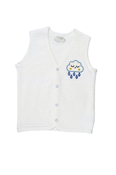 YEKA BEBE Lined Quilted Children's Vest Cloud Pattern