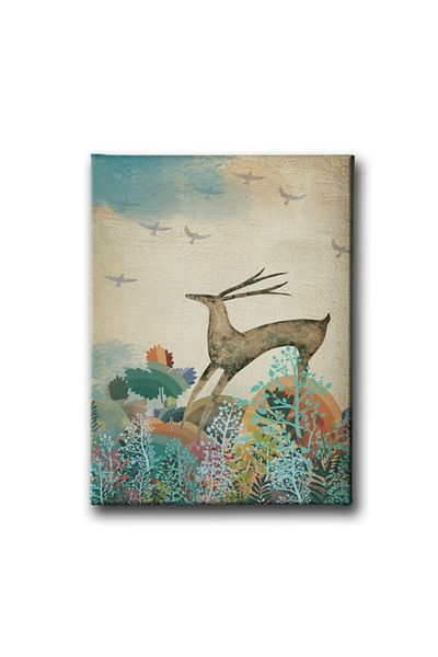 Desenlio Modern Canvas Painting with Deer