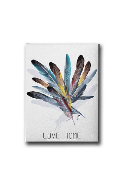 Desenlio Love Home Πίνακας σε καμβά