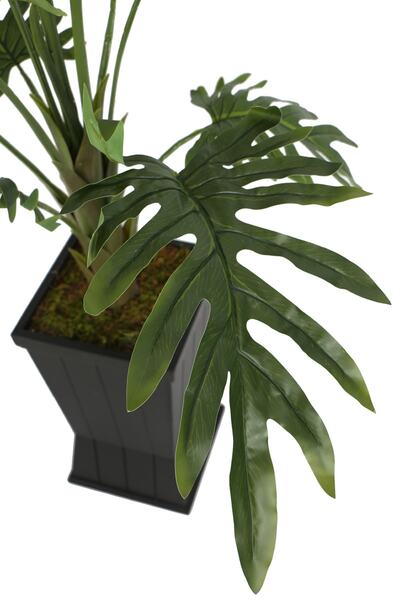 Yapay Çiçek Deposu Bölünmüş Yapraklı Yapay İsviçre Deve Tabanı Ağacı ( Monstera Deliciosa)