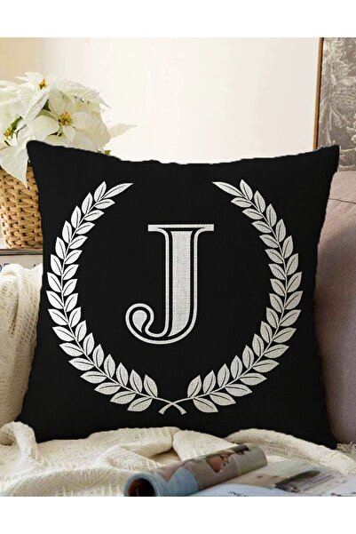 Realhomes Husă de pernă pentru pernă Raschel, cu două fețe, încununată alb-ne...