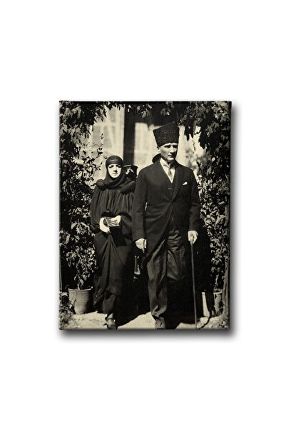 Desenlio Εκτύπωση σε καμβά Makbule Hanım και Atatürk